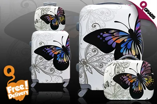 From QR129, Have Soaring Style with Butterfly Luggage with Rotary Wheels, Zipper Locks & FREE Delivery! (Up to QR849 Value)